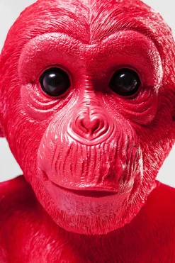 KARE Spardose Monkey Kikazaru Rot New