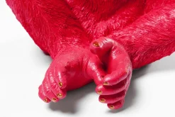 KARE Spardose Monkey Kikazaru Rot New