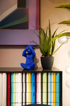KARE Spardose Monkey Mizaru Blau Sale