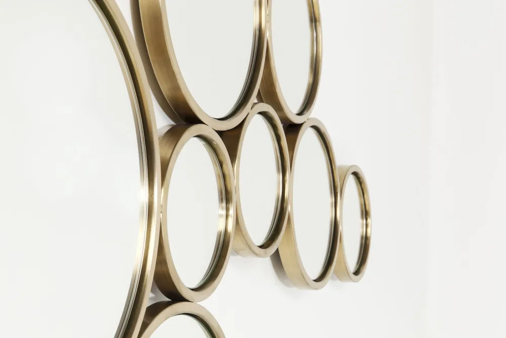 KARE Spiegel Bubbles Brass 38x93cm Online