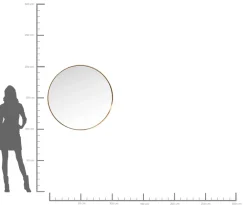 KARE Spiegel Curve Brass Ø100 Outlet