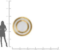 KARE Spiegel Solare Gold Ø132cm Clearance