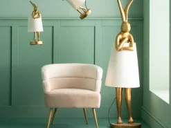 KARE Stehleuchte Animal Rabbit Gold/Weiß 150cm Online