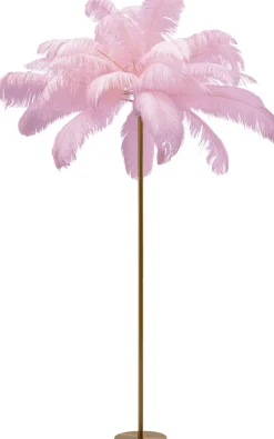 KARE Stehleuchte Feather Palm Pink 165cm Outlet