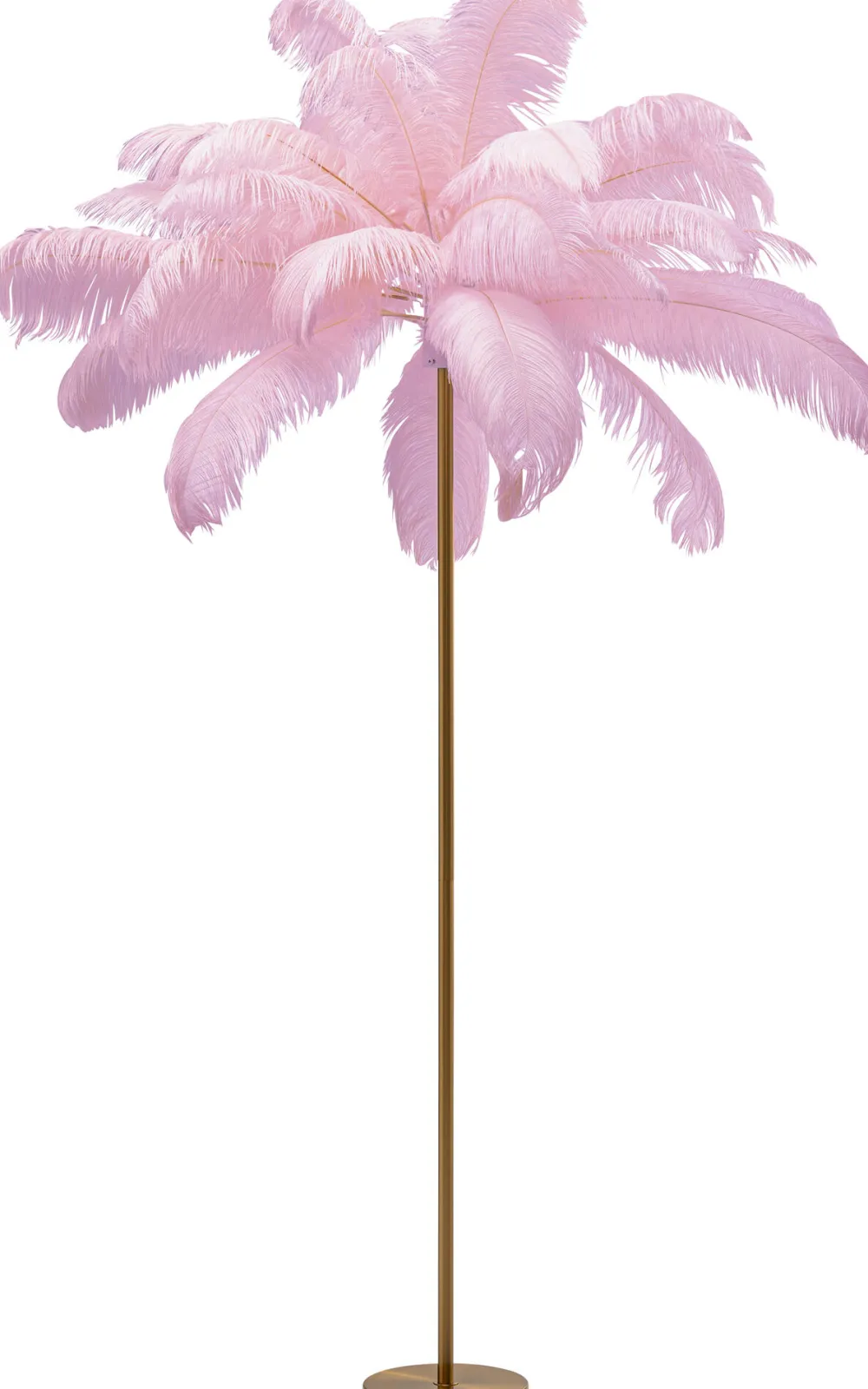 KARE Stehleuchte Feather Palm Pink 165cm Outlet