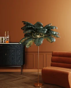KARE Stehleuchte Feather Palm Grün 165cm Clearance