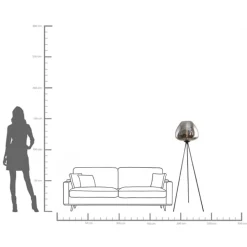KARE Stehleuchte Sphere Smoke 146cm Best