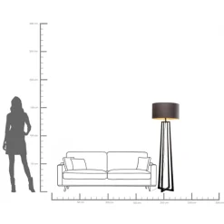 KARE Stehleuchte Timon Schwarz 160cm Discount