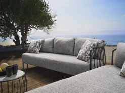 KARE Stern Lounge-Sofa ILA Alu schwarz / Melange grau Sale
