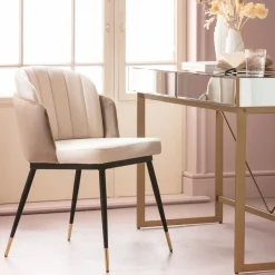 KARE Stuhl Hojas Beige Discount