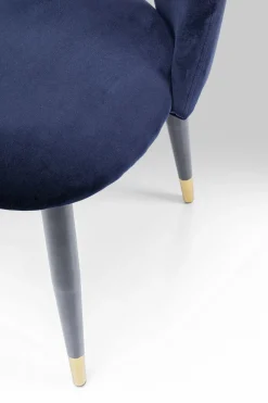 KARE Stuhl Iris Velvet Blau (2/Set) New