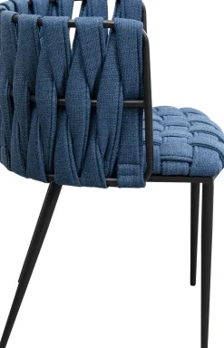 KARE Stuhl Saluti Blau Outlet