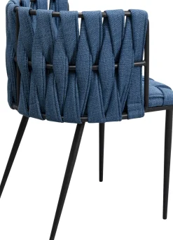 KARE Stuhl Saluti Blau Outlet