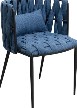 KARE Stuhl Saluti Blau Outlet