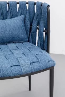 KARE Stuhl Saluti Blau Outlet