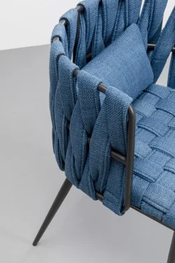 KARE Stuhl Saluti Blau Outlet