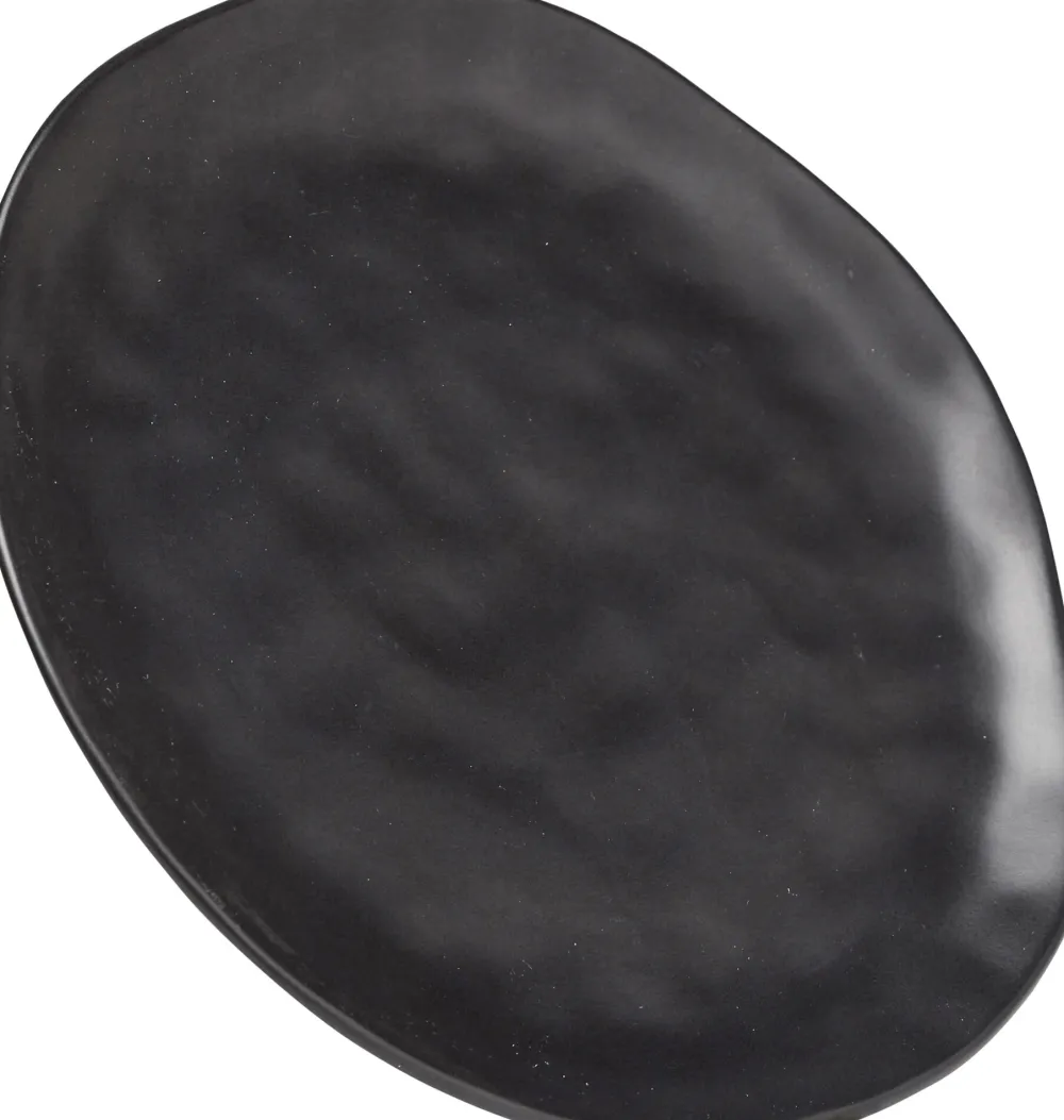 KARE Teller Organic Black Ø26cm Hot