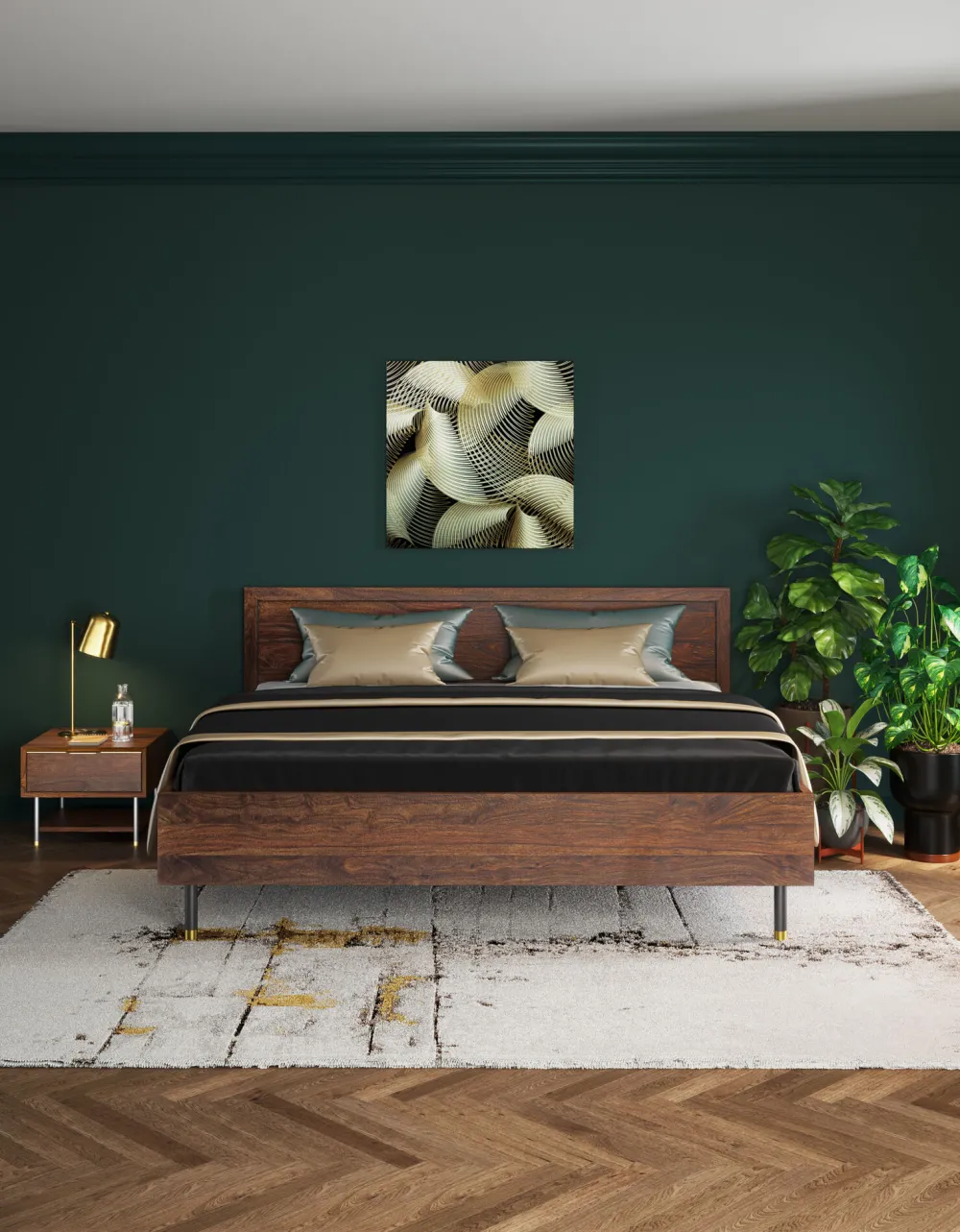 KARE Teppich Abstract Grey Line 200x300cm Hot