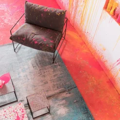 KARE Teppich Abstract Hellblau 170x240cm Sale