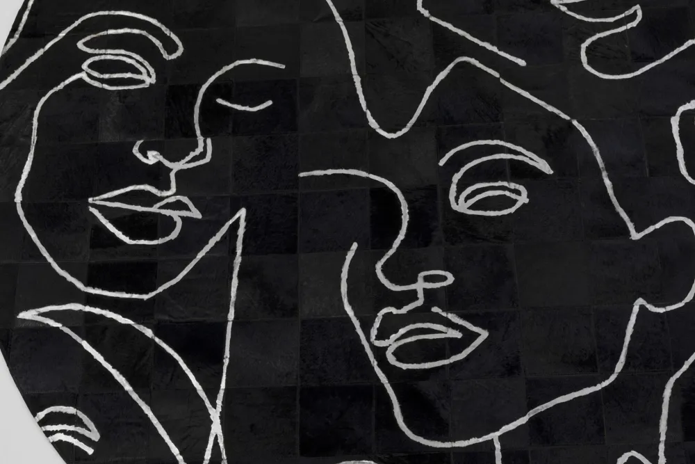 KARE Teppich Art Faces Ø250cm Discount
