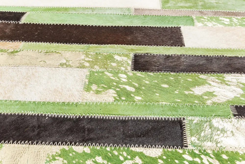 KARE Teppich Brick Grün 170x240cm Outlet