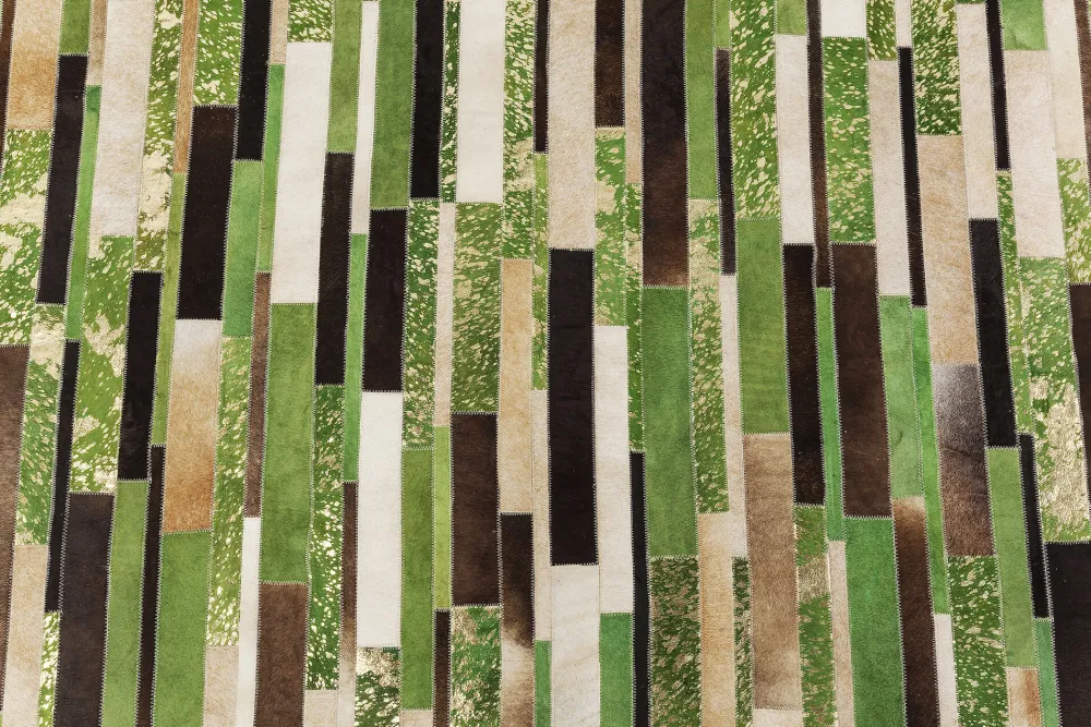 KARE Teppich Brick Grün 170x240cm Outlet