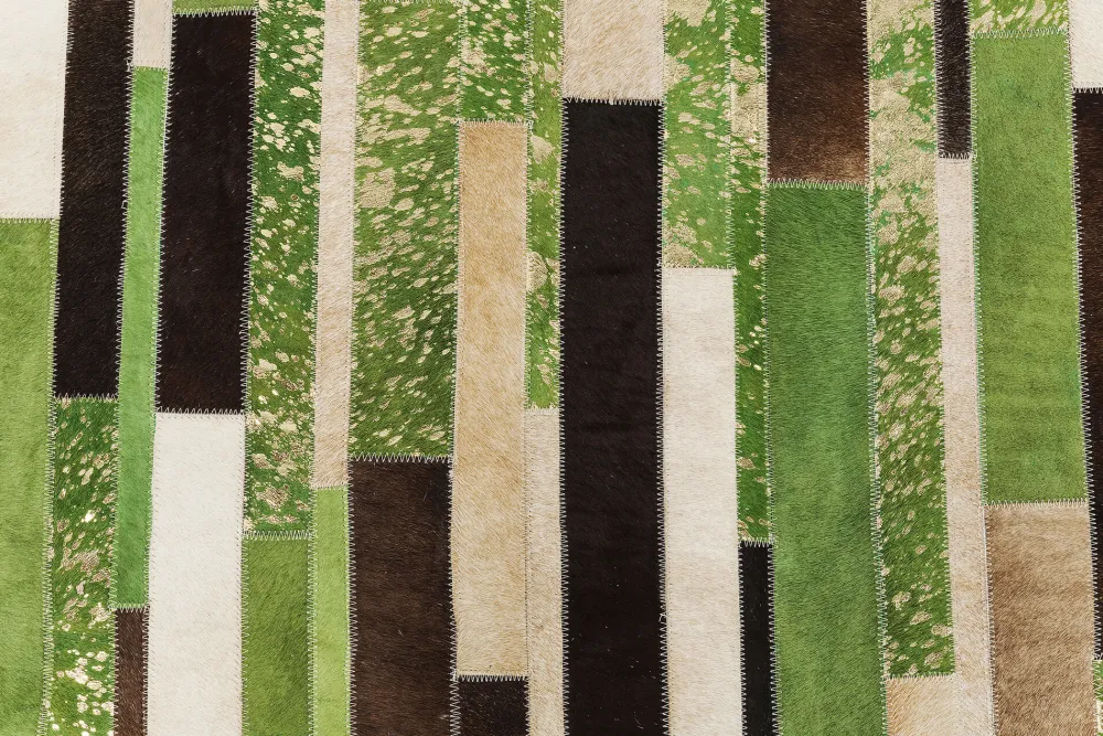 KARE Teppich Brick Grün 170x240cm Outlet