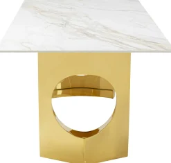 KARE Tisch Eternity Oho Gold Keramik 180x90cm New