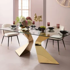 KARE Tisch Gloria Gold 100x200cm New
