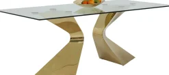 KARE Tisch Gloria Gold 100x200cm New