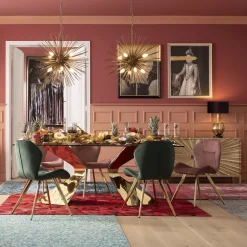 KARE Tisch Gloria Gold 100x200cm New