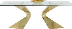 KARE Tisch Gloria Gold 100x200cm New