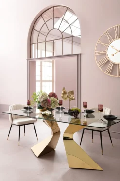 KARE Tisch Gloria Gold 100x200cm New