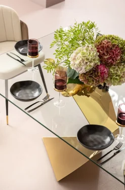 KARE Tisch Gloria Gold 100x200cm New