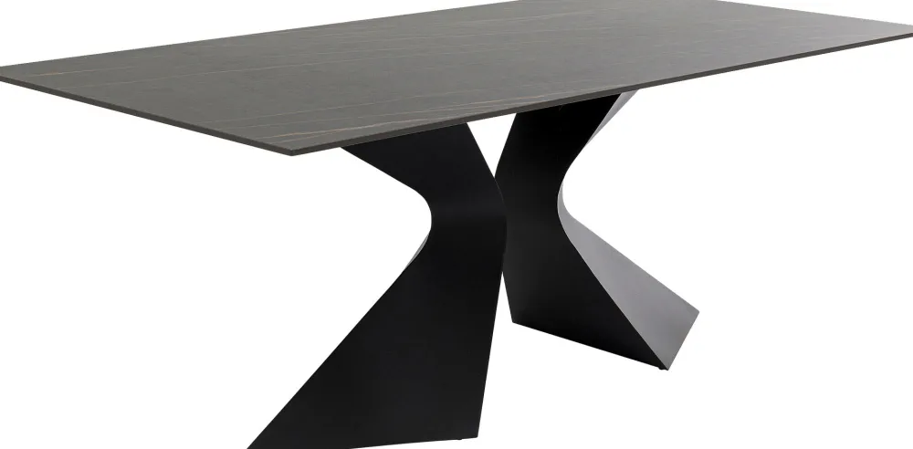 KARE Tisch Gloria Outdoor Keramik Schwarz 180x90cm Online