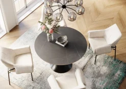 KARE Tisch Grande Possibilita Schwarz Ø120cm Outlet