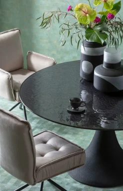 KARE Tisch Grande Possibilita Schwarz Bubble Ø150cm Hot