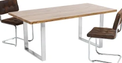 KARE Tisch Jackie Eiche Chrom 160x80 Sale