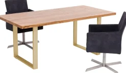 KARE Tisch Jackie Eiche Messing 160x80 Outlet