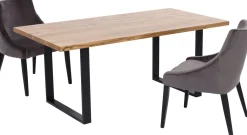 KARE Tisch Jackie Eiche Schwarz 160x80 Outlet