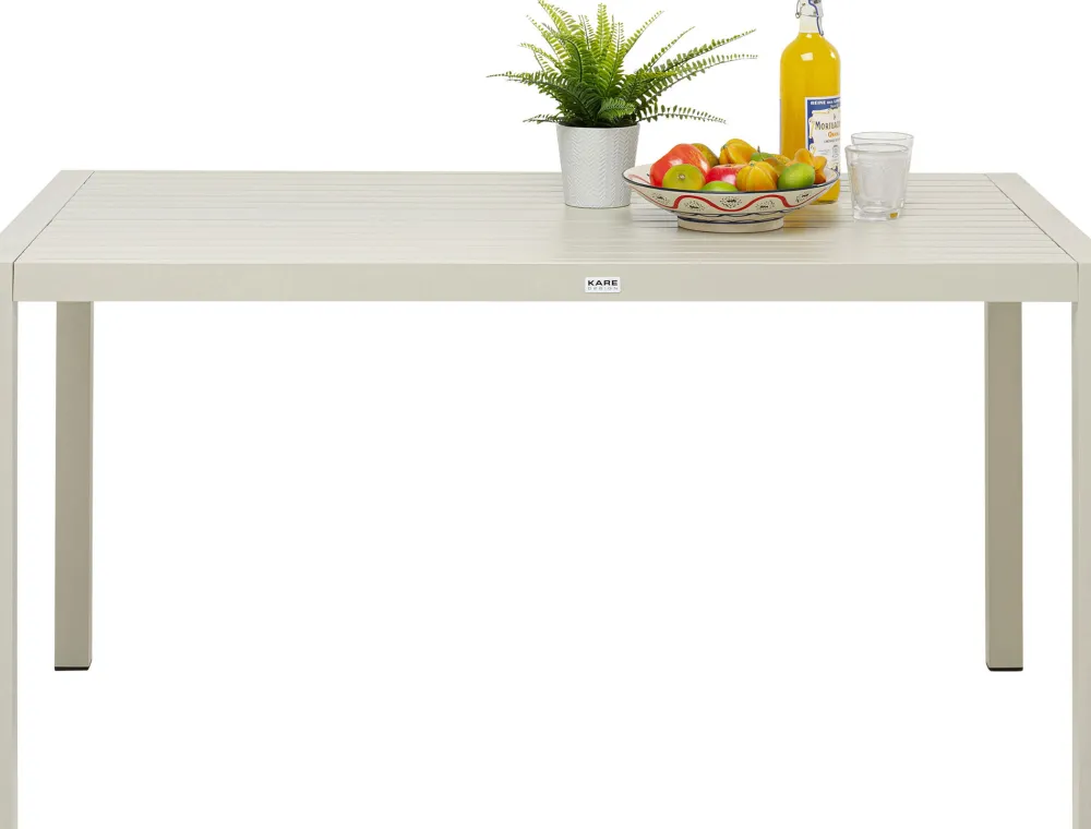 KARE Tisch Madagascar Grau 80x140cm Clearance