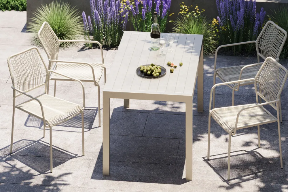 KARE Tisch Madagascar Grau 80x140cm Clearance
