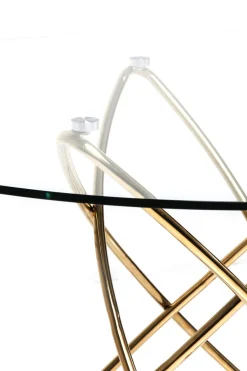 KARE Tisch Molekular Gold Ø120cm Clearance