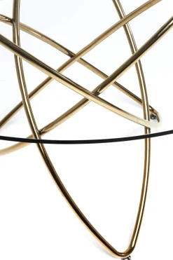 KARE Tisch Molekular Gold Ø120cm Clearance