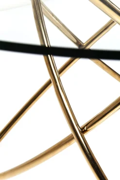 KARE Tisch Molekular Gold Ø120cm Clearance