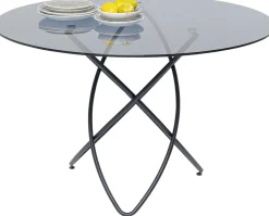KARE Tisch Molekular Schwarz Ø120cm New