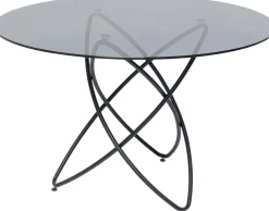 KARE Tisch Molekular Schwarz Ø120cm New
