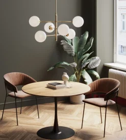 KARE Tisch Schickeria Eiche Schwarz Ø110cm Discount