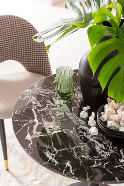 KARE Tisch Schickeria Marmor Schwarz 80cm Outlet