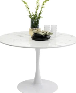 KARE Tisch Schickeria Marmor Weiß Ø110cm Outlet